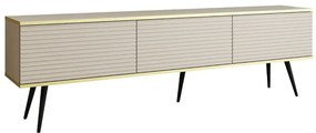 Szafka RTV KARL 3D 175cm wisząca/stojąca kaszmirowy mat  PIASKI Meble