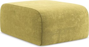 Pufa - z tkaniny szenilowej - limonkowy - LANI