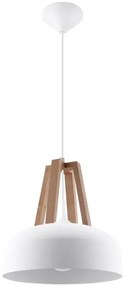 Biała skandynawska lampa wisząca - EX516 D8-B86