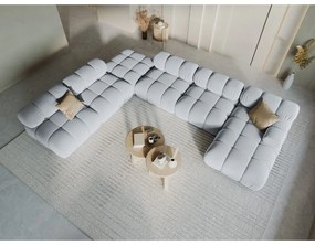 Jasnoniebieska aksamitna sofa 379 cm Bellis – Micadoni Home