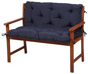 Ciemnoniebieskie ogrodowe poduszki do siedzenia na ławkę zestaw 2 szt. 50x100 cm Selby – Sun Garden