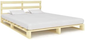 Podwójne łóżko z palet S1-K32