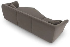 Brązowy aksamitny narożnik Tokyo – Cosmopolitan Design