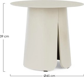 Aluminiowy okrągły stolik ogrodowy ø 45 cm Bryan – Bizzotto