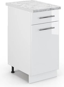 Szafka dolna do kuchni biały wysoki połysk 40x60x82 fame-line