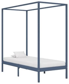 Szare pojedyncze łóżko 90x200cm L0-K50