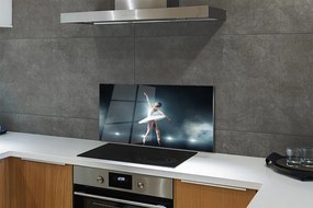 Panel szklany do Kuchni Baletnica w Klasycznej Bieli