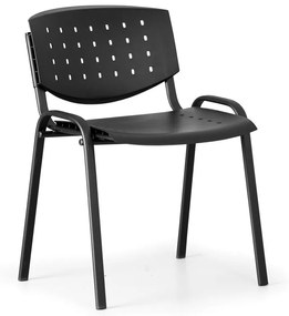 Krzesło konferencyjne TONY, czarny - kolor konstrucji czarny