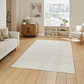 Kremowy dywan odpowiedni do prania 120x170 cm Lyna Cream – Think Rugs