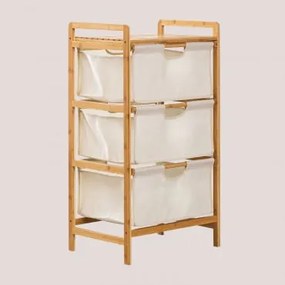 Regał Bambusowy 50x90 Cm Z 3 Koszami Skadi Bambus - Sklum