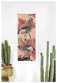 Gobelin 40x155 cm Flores y Gruas – Madre Selva