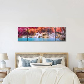 Obraz turkusowej laguny, Laos, Tat Kuang Si (170x50 cm)