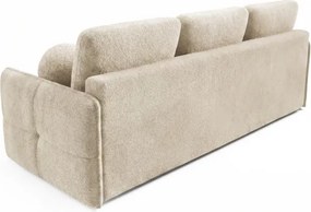 Sofa PURE Rozkładana Dwuosobowa Beżowa Boucle Japandi
