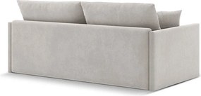 Beżowa aksamitna rozkładana sofa 209 cm Shannon – Cosmopolitan Design