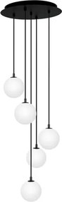 Lampa z wiszącymi kulami biała F0-E67