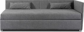 Łóżko Tapczan Młodzieżowe KARO 2 90x200 cm Narożne Szare