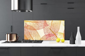 Panel Szklany do Kuchni Abstrakcyjne Liście Paproci