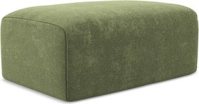 Zielony podnóżek z tkaniny szenilowej Kona – Makamii