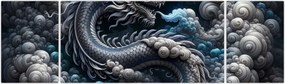 Obraz – Smok w dymie (170x50 cm)