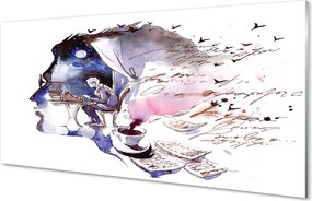 Szklany Panel Malarski Portret Twarzy