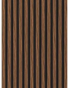 Mexen Lam-F lamele ścienne akustyczne 275 x 30 cm, filc 8 mm, fornir techniczny, Mahoń Rubinowy - S105-275307-3015-013