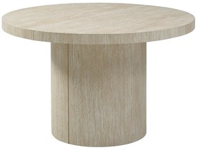 Stół do jadalni rozkładany dla 4 do 12 osób z MDF - Efekt beżowego trawertynu - SIDRINA