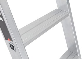 Aluminiowa trójczęściowa drabina ALVE PREMIUM z stopniami, 3x8 szczebli, długość 5,25 m