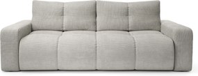 Masseno Sofa DUCA z funkcją spania i pojemnikiem na pościel, Rozkładana sofa - Szary, FLOW 16