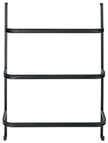 Czarny wieszak na ręczniki Wenko Towel Holder Black, 21x54 cm