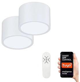 Immax Neo 07024L-15BD-Zestaw 2x Lampa ściemnialna LED RONDATE 2xLED/12W/230V+pilot