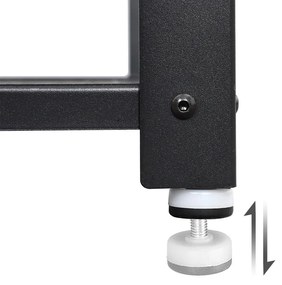 Vasagle Ławka do przedpokoju z miejscem na buty INDY, 73x30x45cm, brązowa/czarna