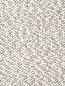 Jasnoszaro-kremowy wełniany okrągły dywan tkany ręcznie ø 160 cm Lyon Beans – Elle Decoration