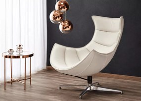 Tapicerowany fotel obrotowy Lux