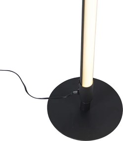 Lampa stojąca czarna w tym LED ze ściemniaczem dotykowym 3 stopniowym - Line-up