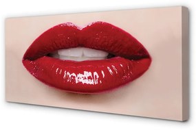 Duży obraz na płótnie Czerwone Usta