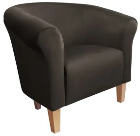 Fotel DRAWA 1 VELVET brązowy ATOS