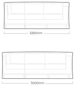 Pokrowiec na meble modułowe 326 x 500 x 91cm KETTLER 0104850-400