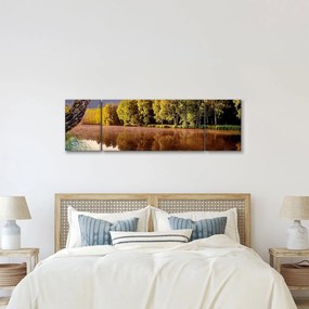 Obraz - Za rzeką (170x50 cm)