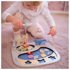 Tooky toy złowić rybkę gra zręcznościowa układanka montessori