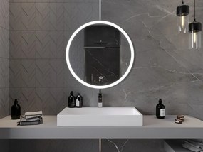 Mexen Oro lustro łazienkowe podświetlane, okragłe 80 cm, LED 6000K, antypara - 9824-080-080-611-00