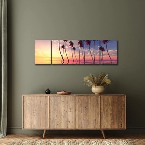 Obraz palm wznoszących się nad powierzchnią (170x50 cm)