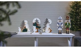 Biała dekoracja świetlna ze świątecznym motywem Forest Friends – Star Trading