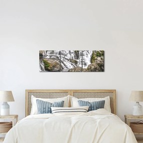 Obraz - Rapids (z zegarem) (90x30 cm)