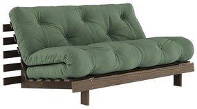 Zielona rozkładana sofa 160 cm Roots – Karup Design