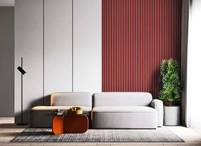 Koralowe ozdobne lamele ścienne 15 szt. G9-P11