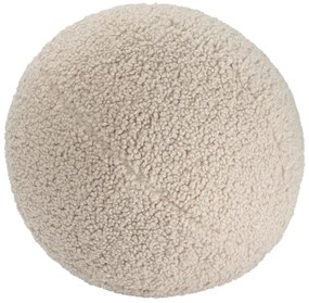 Jasnobrązowa poduszka na sofę dziecięcą z materiału bouclé Ball – Wigiwama
