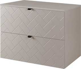 Meble łazienkowe, Kaszmir, 80 x 57 x 46 cm, czarne uchwyty