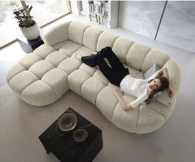 Narożnik VELPA S z elektryczną regulacją siedziska Lewostronny wolnostojący w tkaninie PUENTE 03 WERSAL