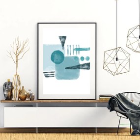 Plakat - Malowana abstrakcja (A4)