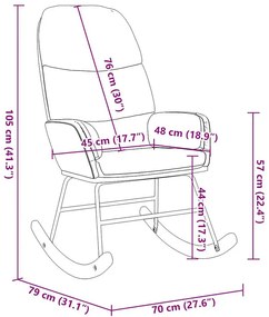 Ciemnozielony bujany fotel do salonu K9-F55